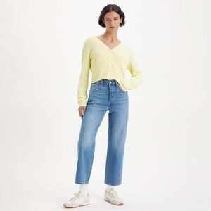 Levi’s Ribcage Straight Ankle Jeans - size 25
